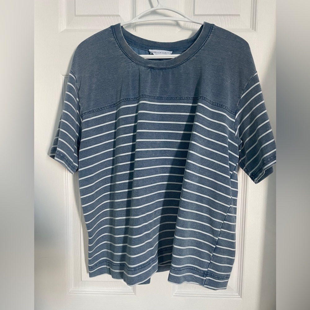 Women’s Blue Striped Shirt